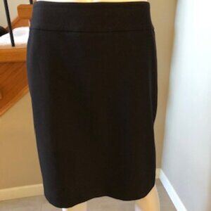 Anne Klein Classic Vtg Lined Pencil Skirt in Polyester Viscose Blend Black Sz 8